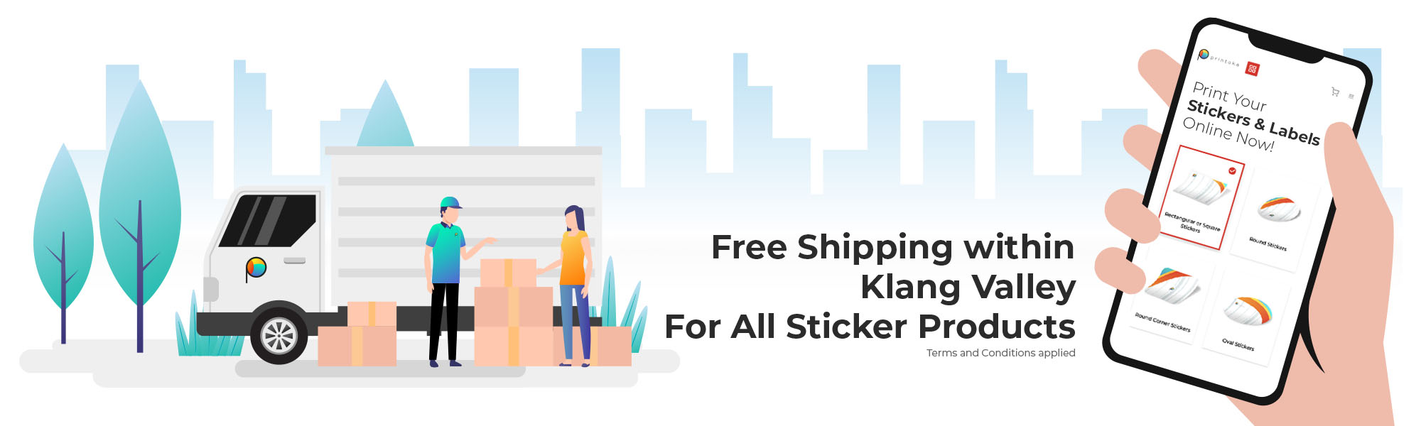Print Stickers & Labels Online Stickers Printing Malaysia Printoka